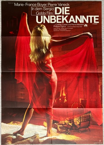 Die Unbekannte Marie-France Boyer Erotik Sergio Gobbi orig. Plakat