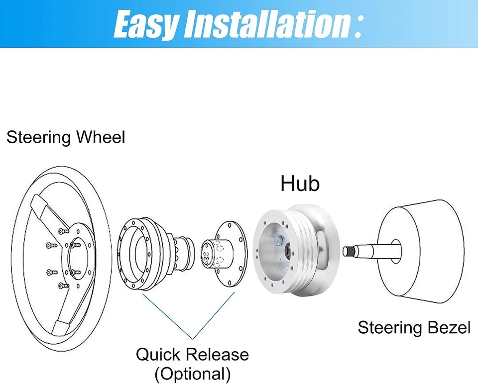 Adaptador de buje pulido para volante de 5 y 6 orificios para Chevrolet Blazer Camaro Nova Foto 4 de 4