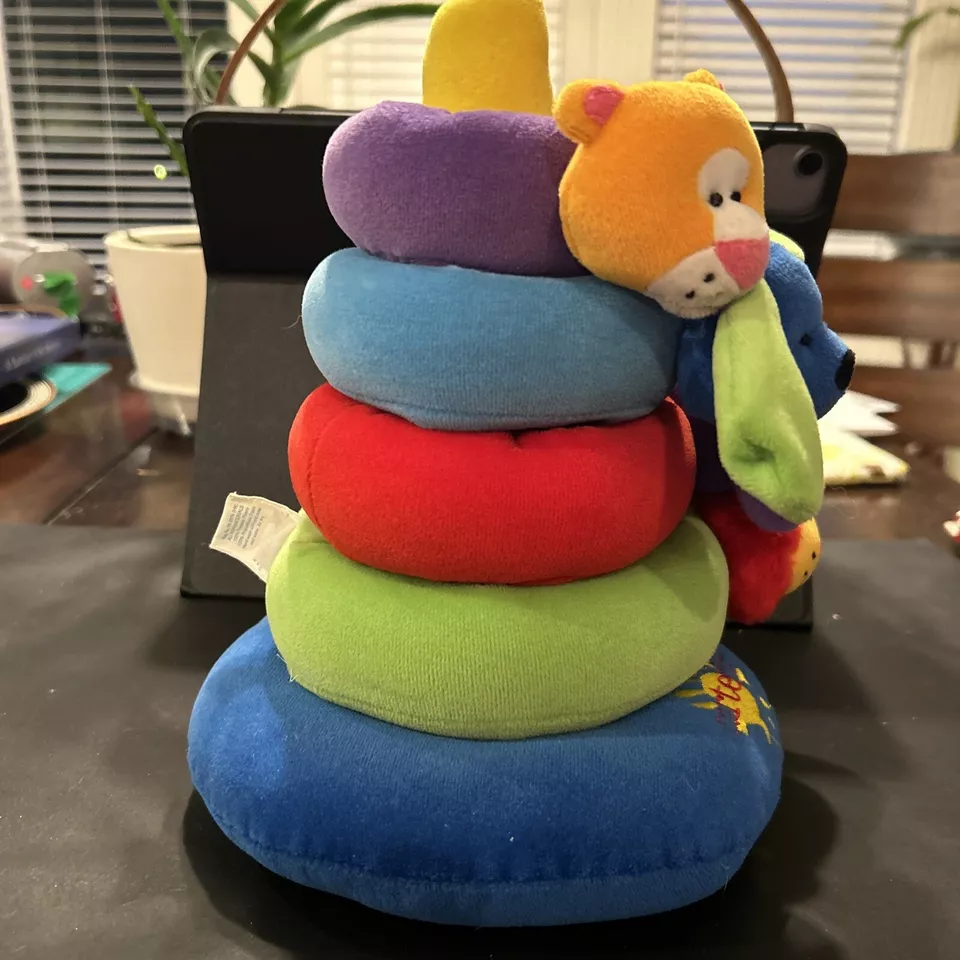 Carters Kids II Plush Stackable Animals Ring Set - Image 4 of 4