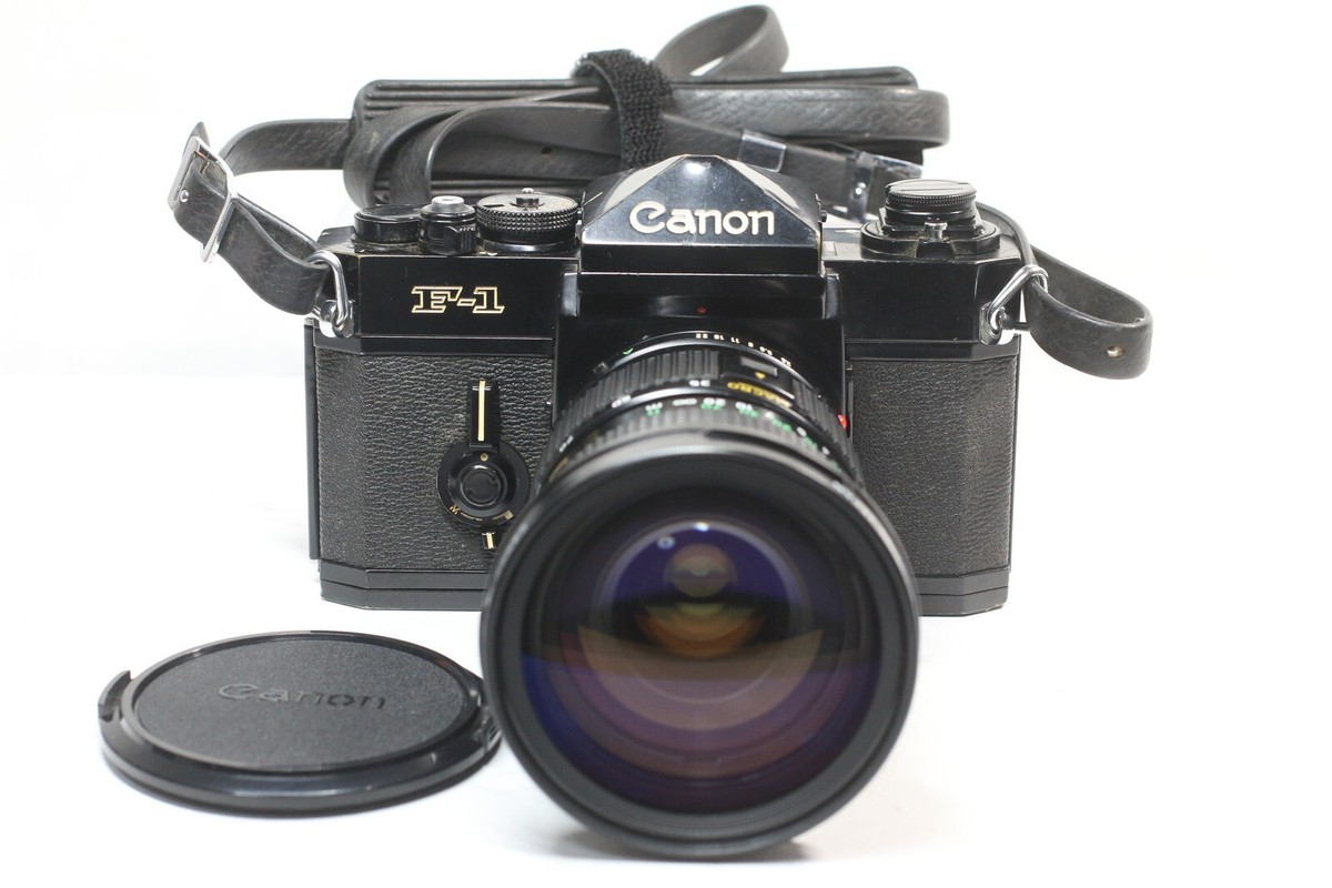 Canon F-1 SLR Film Camera + FD 35-105mm F/3.5 Zoom Macro