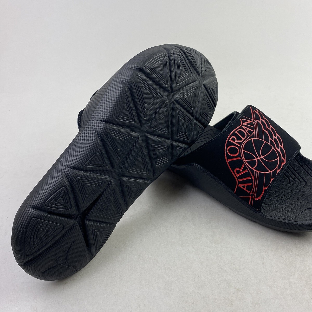 Nike Air Jordan Hydro 7 Slides Mens Size 9 Black University Red