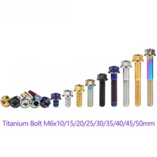 Titanium Torx Bolt M6x10 15 20 25 30 35 40 45 50mm Flange Head Torx Screw Grade5