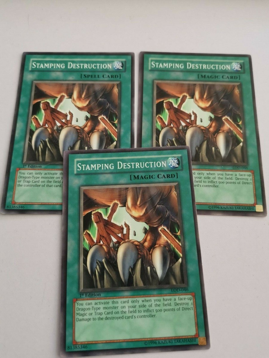 YuGiOh Card - 3x Stamping Destruction LOD-046 (mixed sets) | eBay YuGiOh Card - 3x Stamping Destruction LOD-046 (mixed sets) | eBay