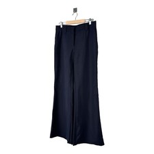 PRADA Flared Trousers Pants Women's Navy Blue Size IT42