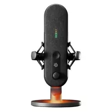 SteelSeries Alias USB Mic for PC with Shock Mount Black Certified Refurbished