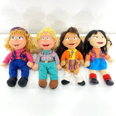 LOT 4 VTG 90s The Puzzle Place Plush Vinyl Doll Kiki Julie Ben