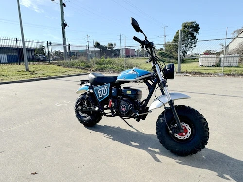 MB200X TrailMaster Hurricane Mini Bike Coleman Full sized REC-REG E-start BLUE - Picture 12 of 20
