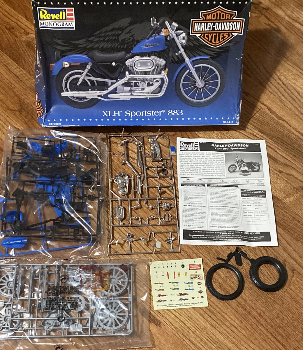 Vintage HARLEY-DAVIDSON XLH SPORTSTER 883 1:8 Scale Model Kit | eBay