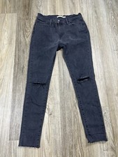 Levis 710 Jeans Women  s 29 Super Skinny Black Faded Jeans