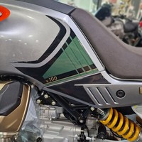 3D Aufkleber FüR Moto Guzzi V100 Mandello Laterale Tankabdeckung GrüN