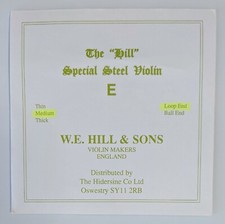 W.E. Hill Violin E String 4/4 Loop End Medium