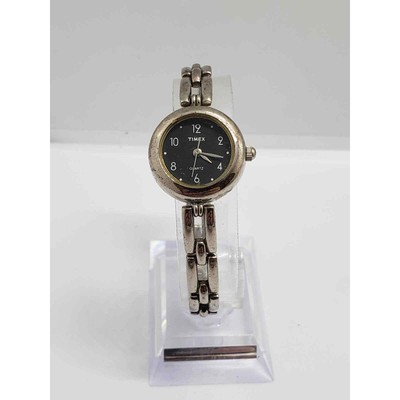 Women\'s Timex. Small black face. Bracelet style band. Timex– Blue Dial & Rose Gold Mesh Bracelet for Couples main image 4