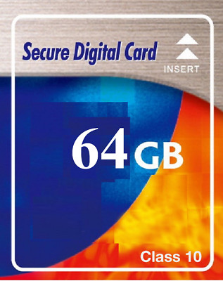 64 GB SD Speicherkarte SDXC CLass10 für Digital Kamera Canon EOS 2000D EOS 4000D