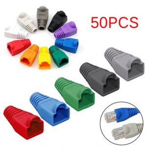 50PCS-Modular-RJ45-Network-Cable-Connector-Plug-Boot-Strain-Cover-Cap-ATUS