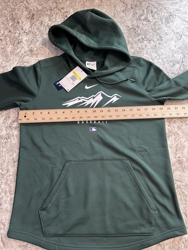 NWT Women’s Nike Colorado Rockies City Connect Hoodie Small Green Therma- Fit - Picture 5 of 7