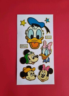Sticker disney Vintage 90er,Original Bogen  Stickeralbum Aufkleber Gold Rand  