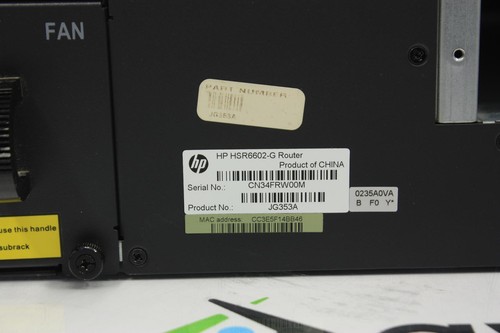 HP JG353A NMHP HSR6602-G Router - Picture 4 of 4