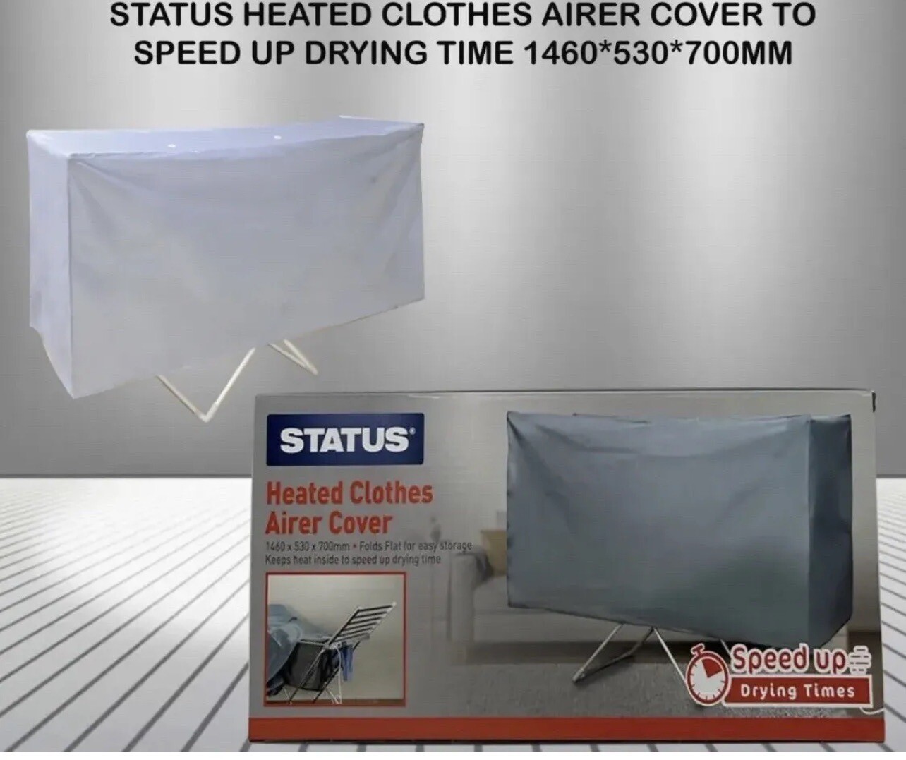 Winged Heated Clothes Airer Drying Cover Helps To Speed Up Drying Time For Less eBay