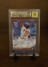 2023 Topps Now Michael Harris II Blue /49 Auto BGS 10 PRISTINE POP 1