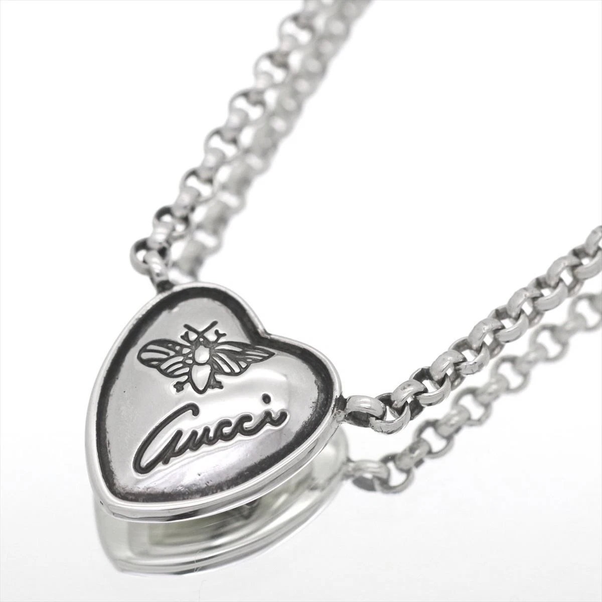 Gucci bee necklace silver online