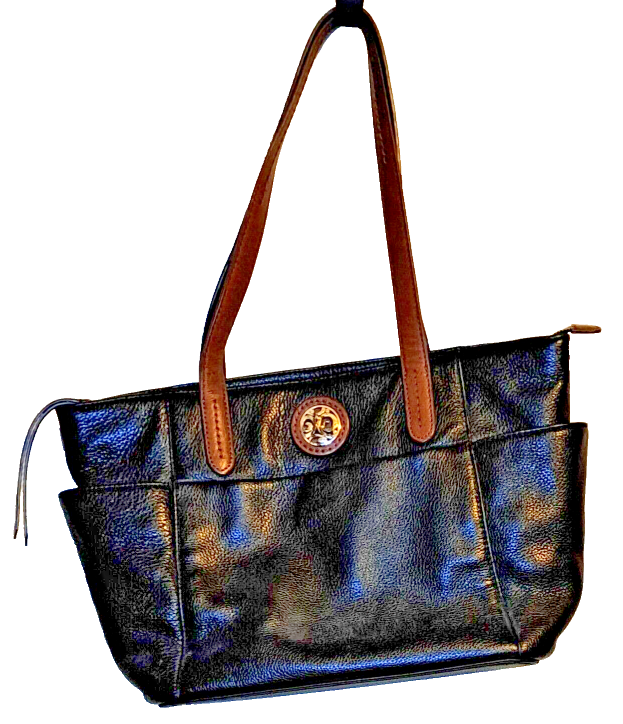 Brighton London Groove Collection Groovy Black Tote Shoulder Handbag