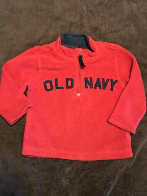 Baby Boy Old Navy Fleece 1/4 Zip Pullover Jacket 12-18M