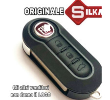 Chiave Telecomando Guscio per FIAT 500L PUNTO EVO PANDA LANCIA MUSA YPSILON+logo