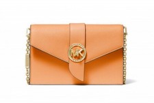 ☂️🍄Michael Kors Charm☄️SMALL☄️Leather Convertible Crossbody Bag Cider NWT