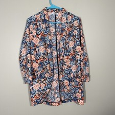 Lush Floral Open Front Blazer XS