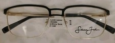 New Sean John SJO 5134 150 Black Shiny Gold Eyeglass Frames 56 17 150