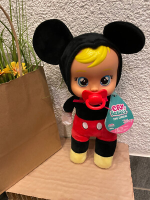 super süße Baby Puppe Doll 2024 Cry Babies Tiny Cuddles Maus Mouse Mickey