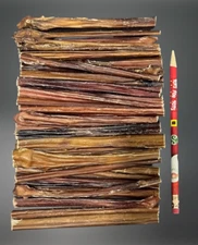 25 pcs 5 to 6 inch SOLID Beef Bully STICKS Chews Dog Treat FRESH Natural THIN