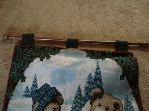 Boyds Bears Edmund & Bailey Large 26x36" Christmas Holiday Wall Hanging Tapestry - Picture 3 of 4
