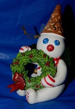 2021 Mr Bingle New Orleans Snowman with Wreath from Dillards AS IS