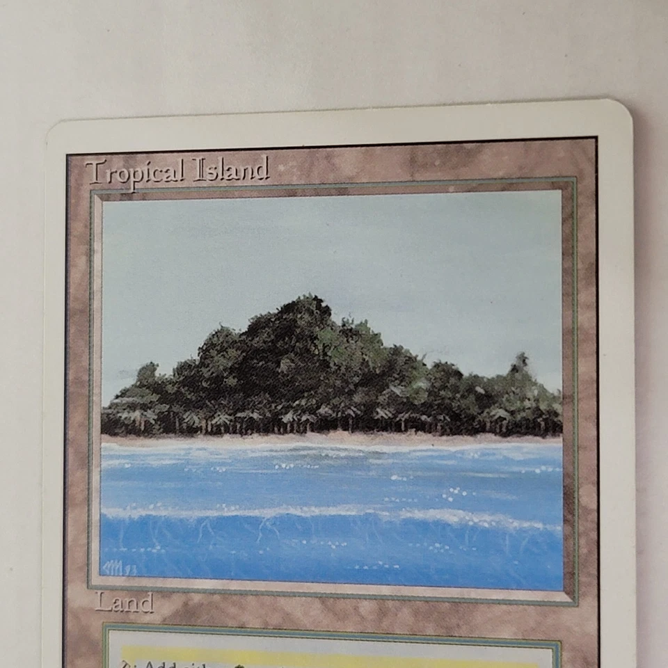 MTG Tropical Island Dual Land Revised Magic The Gathering LP 2 - Image 3 of 4