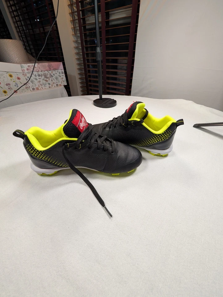 Fútbol Rawlings Niño Talla 3.5 Negro/Verde Lima Cool Flo Usado Foto 4 de 4