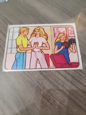 Vintage 1983 PANINI BARBIE 83  84 ALBUM STICKER Sheet Mattel Barbie Ken Skip