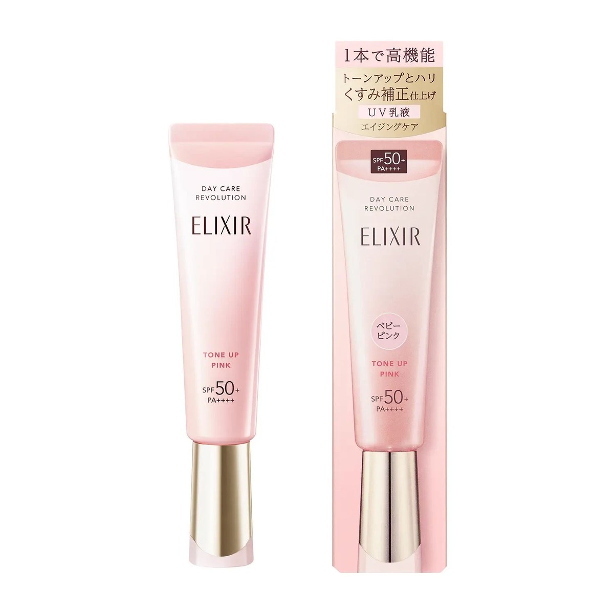 SHISEIDO ELIXIR Day Care Revolution Tone Up Pink 35g SPF50+/