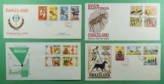 DR WHO 1970s SWAZILAND 4 FDC COMBO R98880