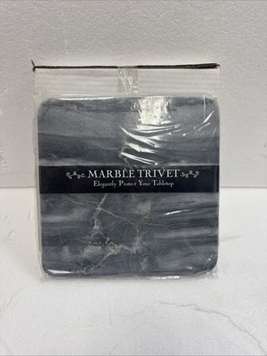 Thirstystone Marble Trivet, Gray 8''L x 8''W x 0.5''Th