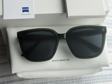 new Gentle Monster PALETTE KC2 Dark Green Frame  Black Zeiss Lens Sunglasses