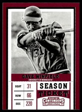 2017 Panini Contenders Draft Picks Ticket Dave Winfield Minnesota Golden Gophers