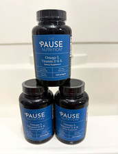 The 'PAUSE Nutrition 3 bottles  Omega-3 Softgels with Vitamin D3 & K2, 120 Count