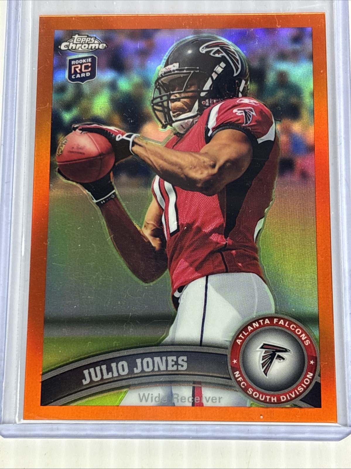 2011 Topps Chrome Orange Refractor Julio Jones #131 Rookie HOF Atlanta Falcons