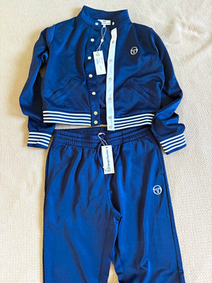 Sergio Tacchini Sienna 2-Piece Tracksuit Jacket & Pants S/M BlueNEW