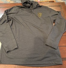 Antigua Hoodie Mens  L Grey SF Giants Long Sleeve MLB Baseball San Francisco