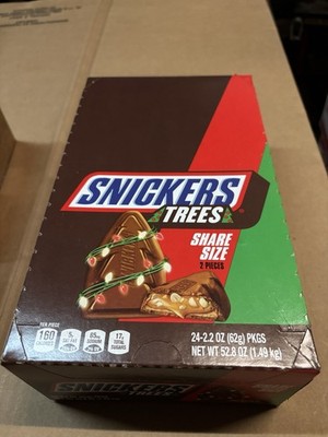 Snickers TREES 24pk  Limited Edition  Share Size , 2.2oz Per, BB 07/26
