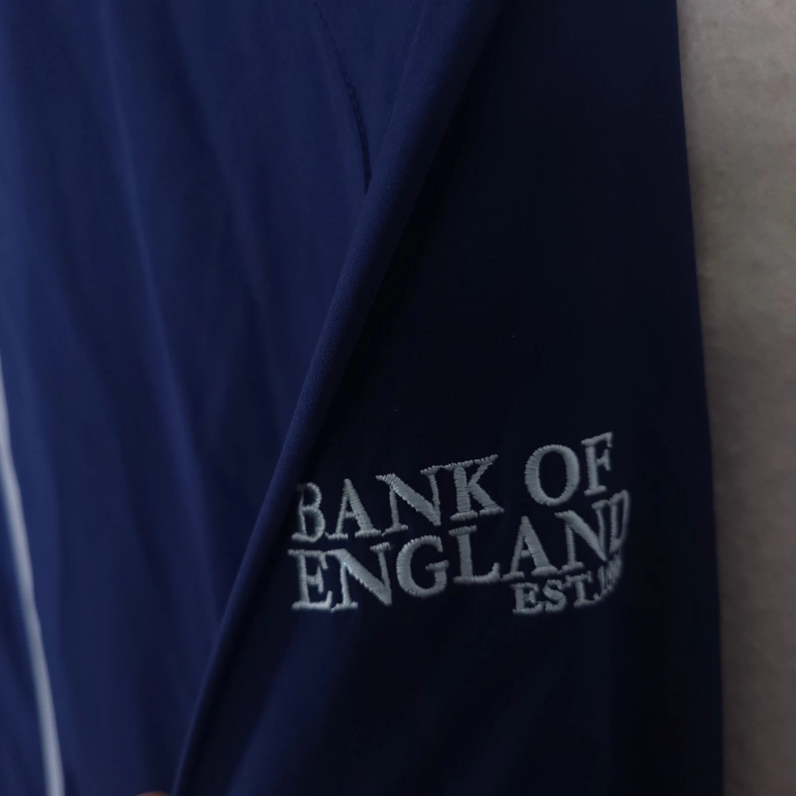 Finn Ryan Full Zip Jacket Mens XL Navy Blue Bank of England Golf Windbreaker image 8