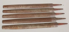 Lot of 5 SIMONDS NUCUT USA 14" Half Round Bastard Steel Files marked - HF RD BD