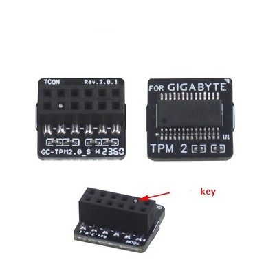 1PCS TPM 2.0 Sicherheitsmodul SPI 12Pin Sicherheitsmodul für GIGABYTE GC-TPM20